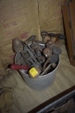 Metal Pan with Vintage Hand Drills