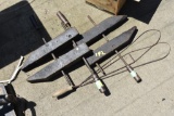 2 Large Wood Clamps and Rug Beater