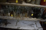 Shelf of Vintage Bottles