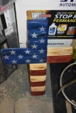 Grain to Glory American Flag Cross
