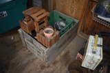 Wooden Crate with Contents