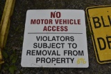 No Motor Vehicle Access sign