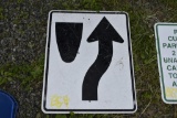 Road Split Sign