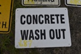 Concrete Wash Out Sign