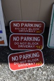 3 No Parking Signs