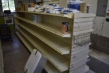 4 Sections of Double Sided Gondola Shelving