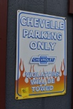 Chevrolet Chevelle Parking Only Sign