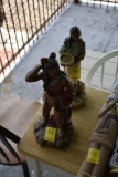 2 Native American Hunter and Gatherer Figurines