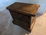 2 Drawer Wooden Night Stand