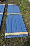 24 Sheets of 10' Sections of Blue Color Corrugated Metal Paneling