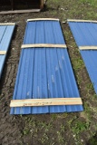 24 Sheets of 10' Sections of Blue Color Corrugated Metal Paneling