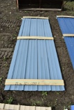 25 Sheets of 10' Sections of Robin Egg's Blue Corrugated Metal Paneling