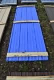 26 Sheets of 10' Sections of Royal Blue Color Corrugated Metal Paneling