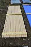 26 Sheets of 10' Sections of Tan Color Corrugated Metal Paneling