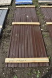 25 Sheets of 10' Sections of Brown Color Corrugated Metal Paneling