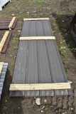 42 Sheets of 10' Sections of Charcoal Color Corrugated Metal Paneling