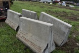 4 5' Concrete Jersey Barriers