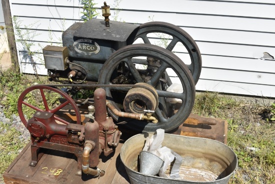 The Arco Hit and Miss Engine with Water Pump