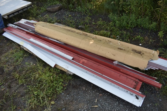 Pallet of Red Aluminum Siding