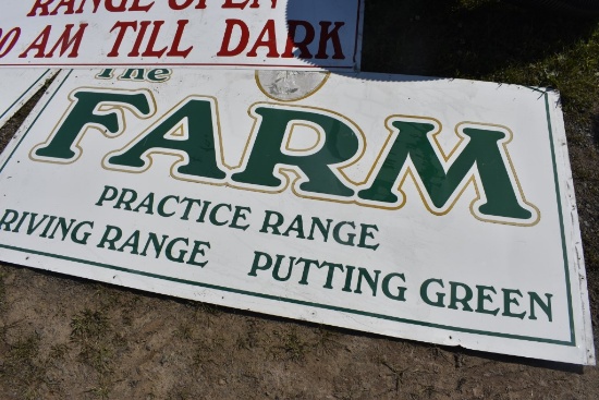 The Farm Driving Range Sign