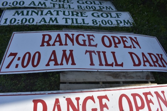 Range Open Sign