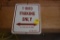 Thunderbird Parking Only Sign