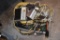 Box with Electrical Cords and Plug In Intercom System