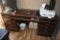 Office Desk and Black Office Chair