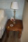 Two End Tables with Matching Lamps
