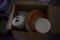 Box of Plates and Storage Containers