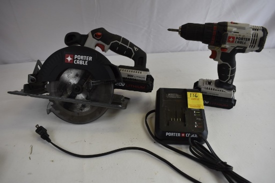 Group of Porter Cable 20V Power Tools