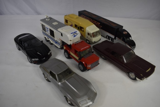 Box of Assorted Plastic Toys