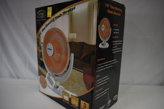 Optimus 14" Oscillating Dish Heater