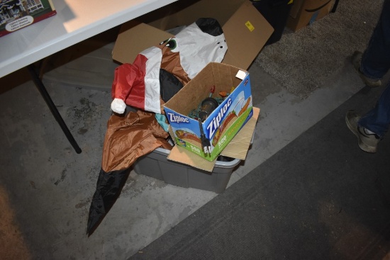Box of Christmas Decorations