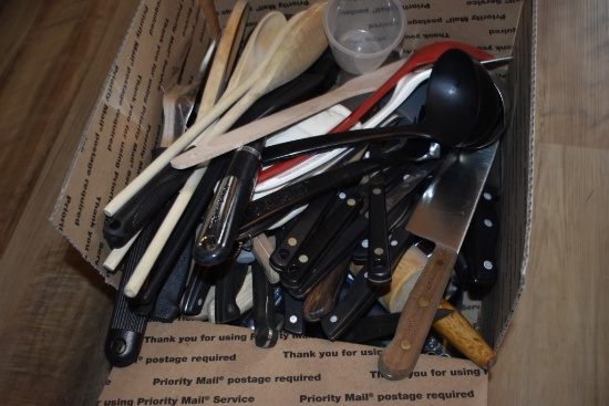 Box of Cooking Utensils