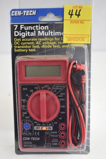 Cen Tech 7 Function Digital Multimeter