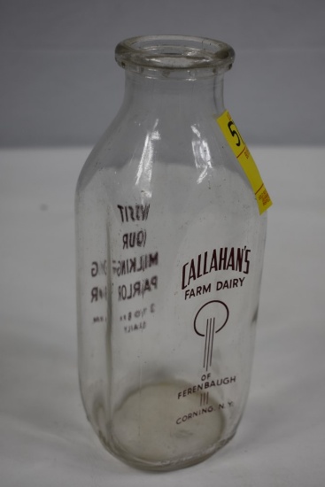 Callahan's Dairy Milk Bottle