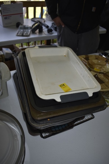 Group of Baking Pans and Chaffing Dishes