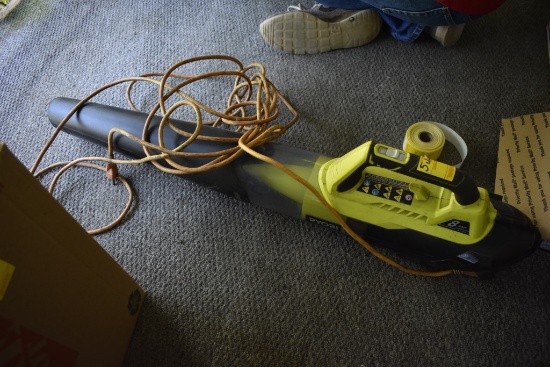 Ryobi Electric Leaf Blower with Extension Cord