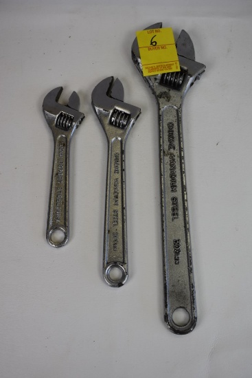 3 Crescent Wrenches
