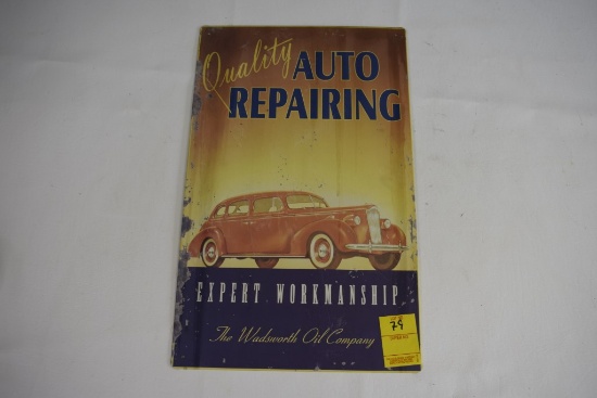Quality Auto Repairing Sign