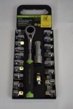 Pittsburgh 21 Piece Go-Thru Socket Set