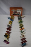 Vintage Matchbox Cars in Carrying Case
