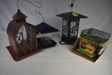 4 Hanging Bird Feeders