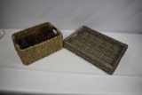 Two Baskets with Pine Cones