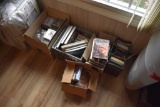 Group of CD's, DVD's, Books, and VHS Tapes