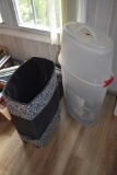 Rolling Hamper and Plastic Storage Container