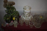 Group of Glassware, Christmas Items, Plant Items