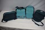 Group of Pyrex Portables with Hot Carrying Cases