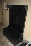 Entryway Coat Rack and Shoe Bin